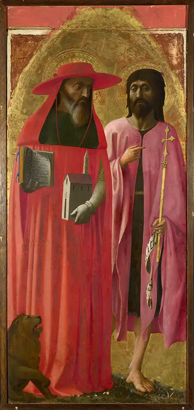St Jerome And St John The Baptist Masaccio
